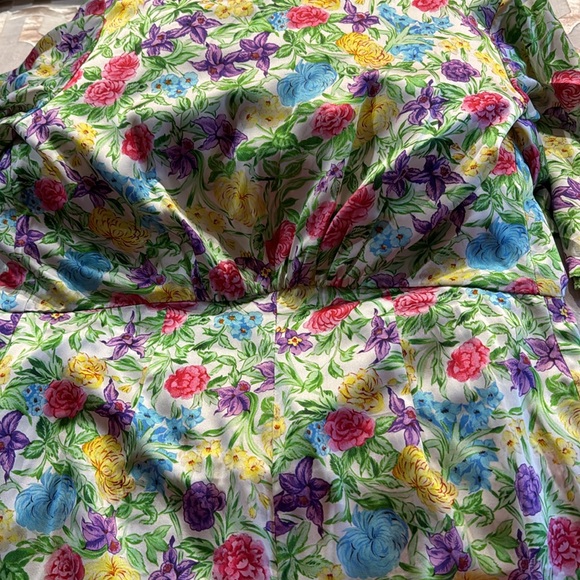 Les Riveries floral print open back silk jumpsuit 10 - Picture 9 of 10